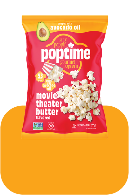 Poptime Movie Theater Butter Popcorn – 4.75oz –  Case of 4